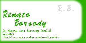 renato borsody business card